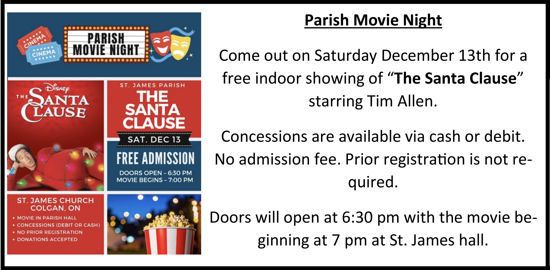Movie Night Dec 13
