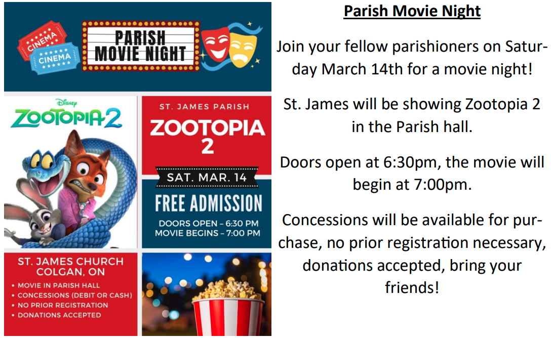 Movie Night Mar 14 Zootopia