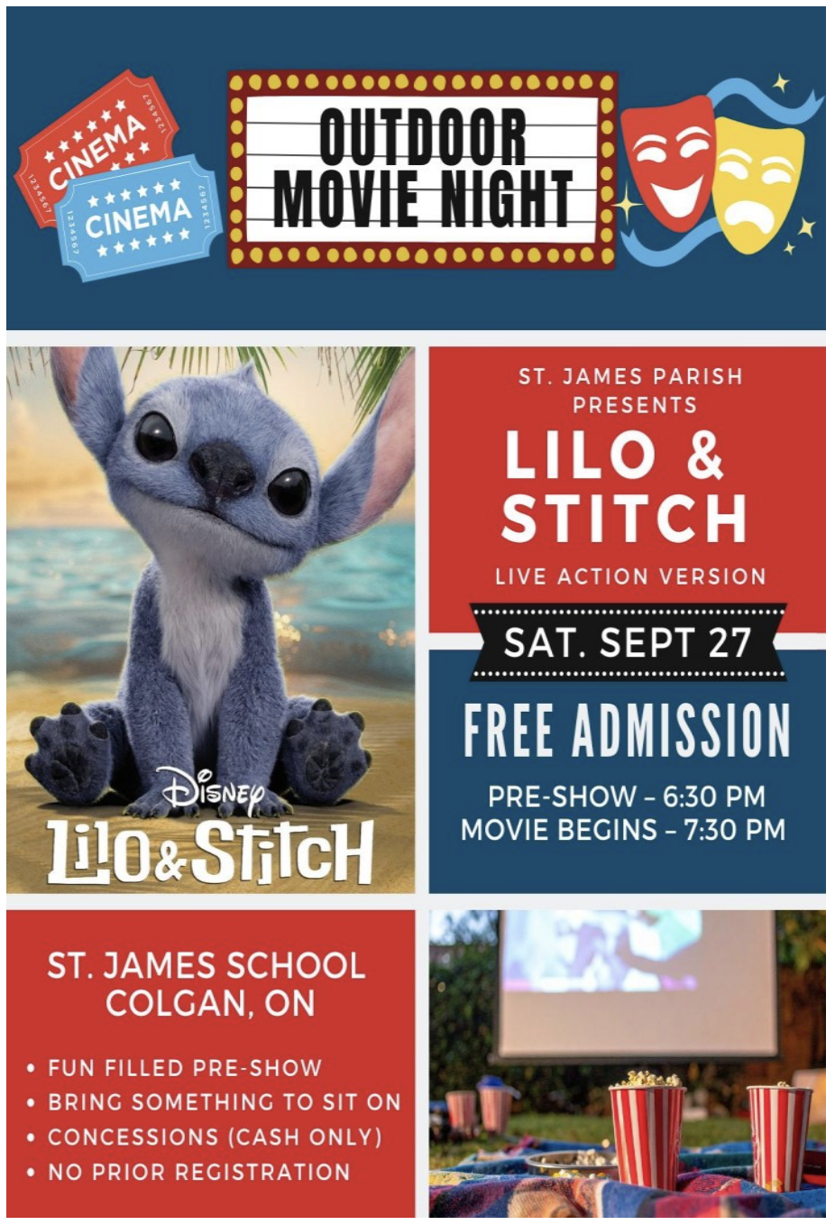 Outdoor Movie Night Lilo and Stitch