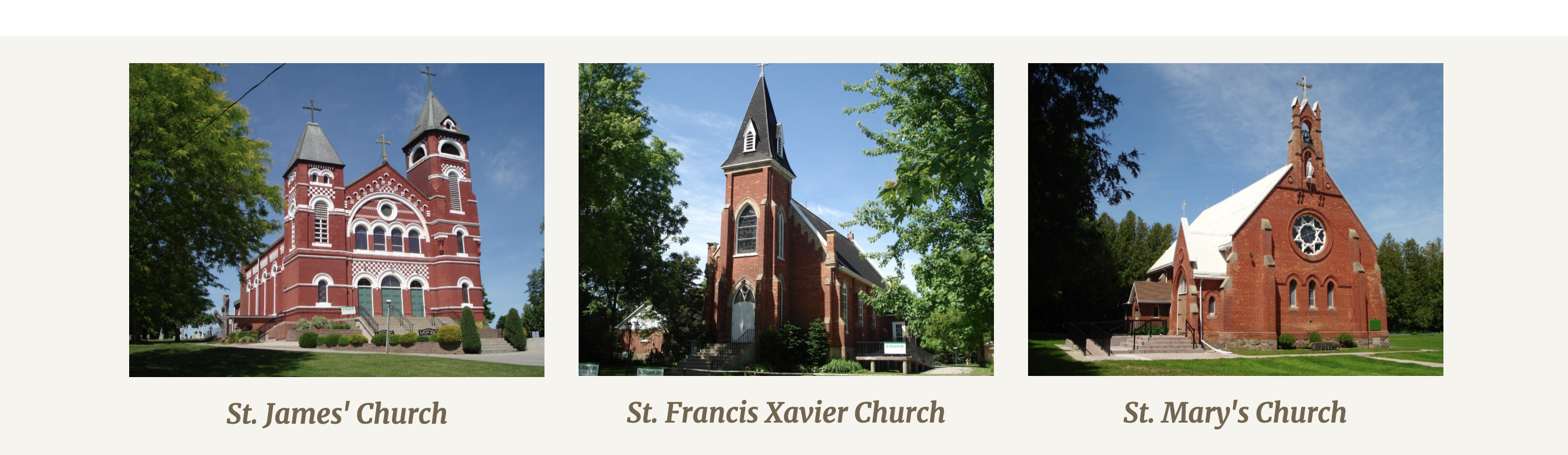 St. James, Francis, Mary Churches