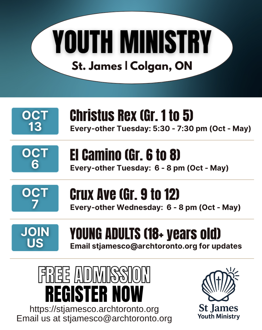 Youth Ministry Poster 2026
