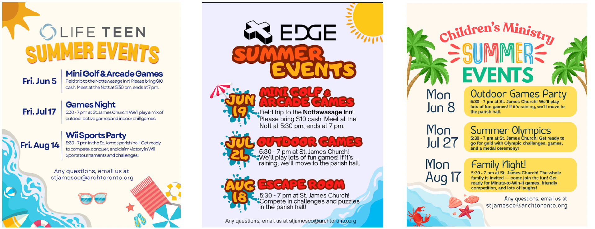 Youth Ministry Summer Events 2026